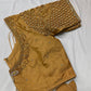 Brownish Gold Maggam Blouse