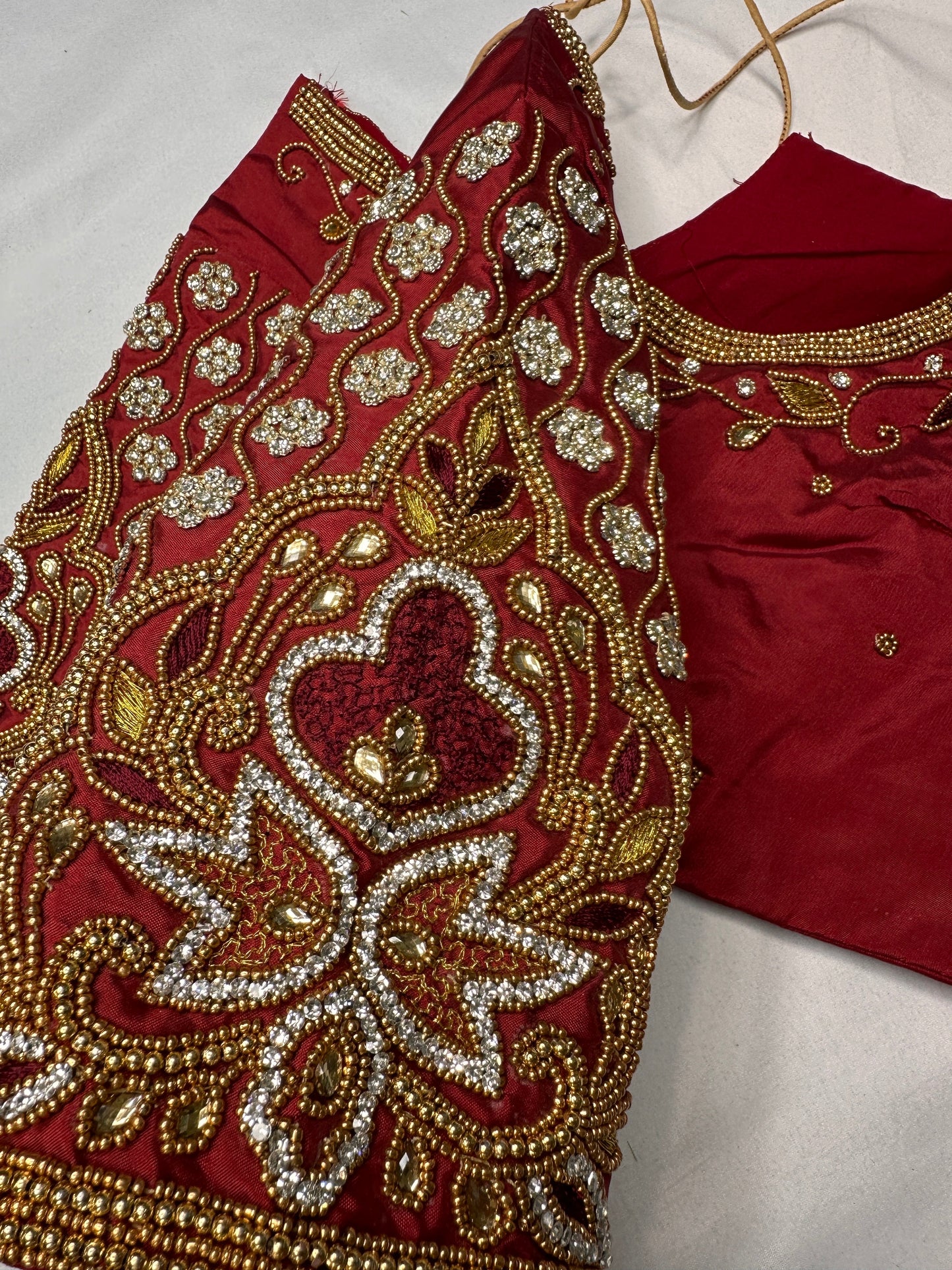 Red Maggam Aari Blouse