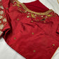 Red Maggam Aari Blouse