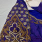 Bluish Purple Maggam Aari Blouse