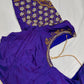 Bluish Purple Maggam Aari Blouse