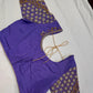 Lavender Purple Maggam Aari Blouse