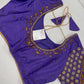 Lavender Purple Maggam Aari Blouse