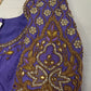 Lavender Purple Maggam Aari Blouse