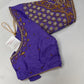 Lavender Purple Maggam Aari Blouse