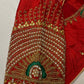 Red Maggam Blouse