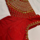 Red Maggam Blouse