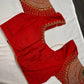 Red Maggam Blouse