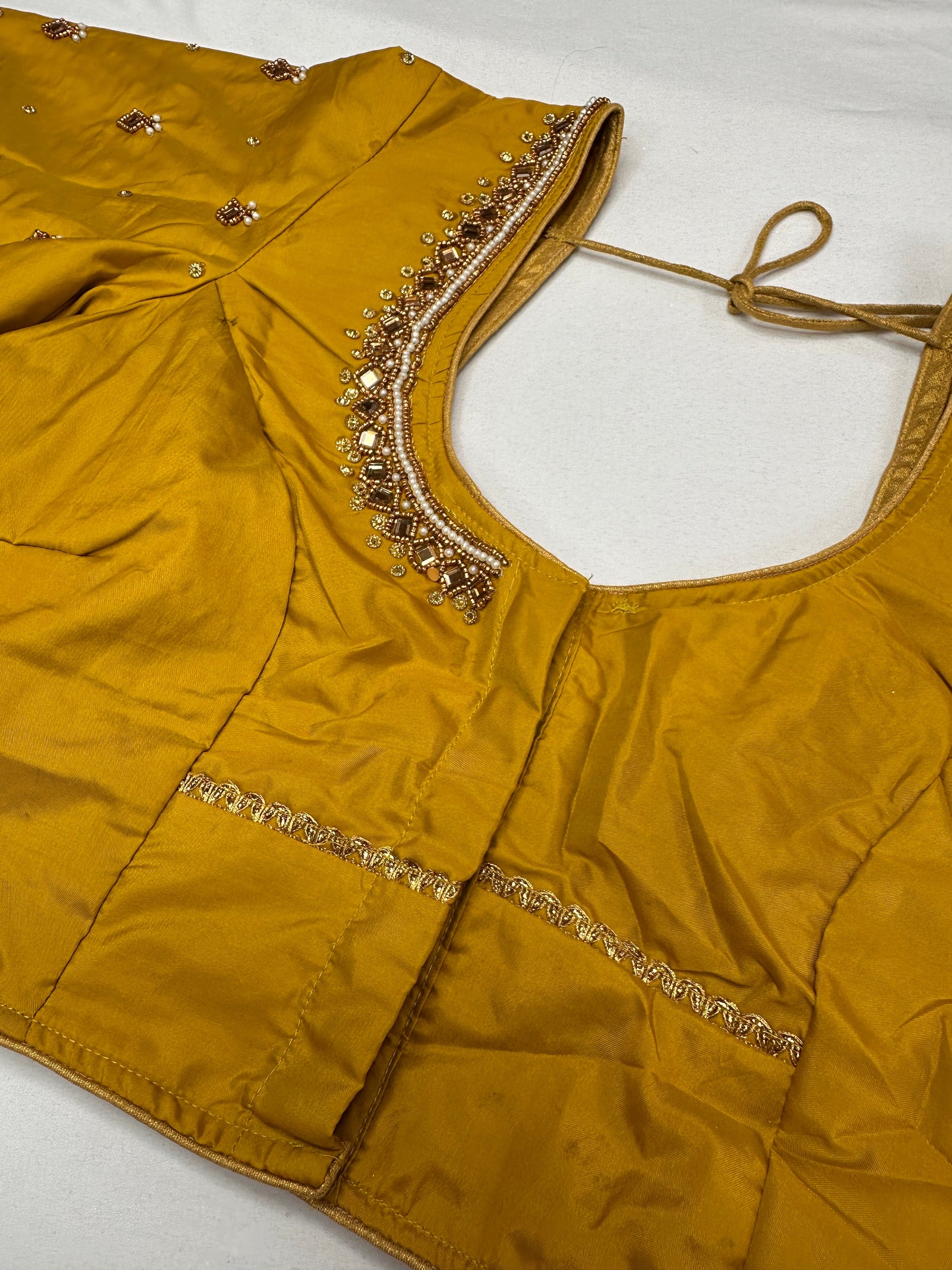 Mehendi Green Maggam Aari Work Blouse