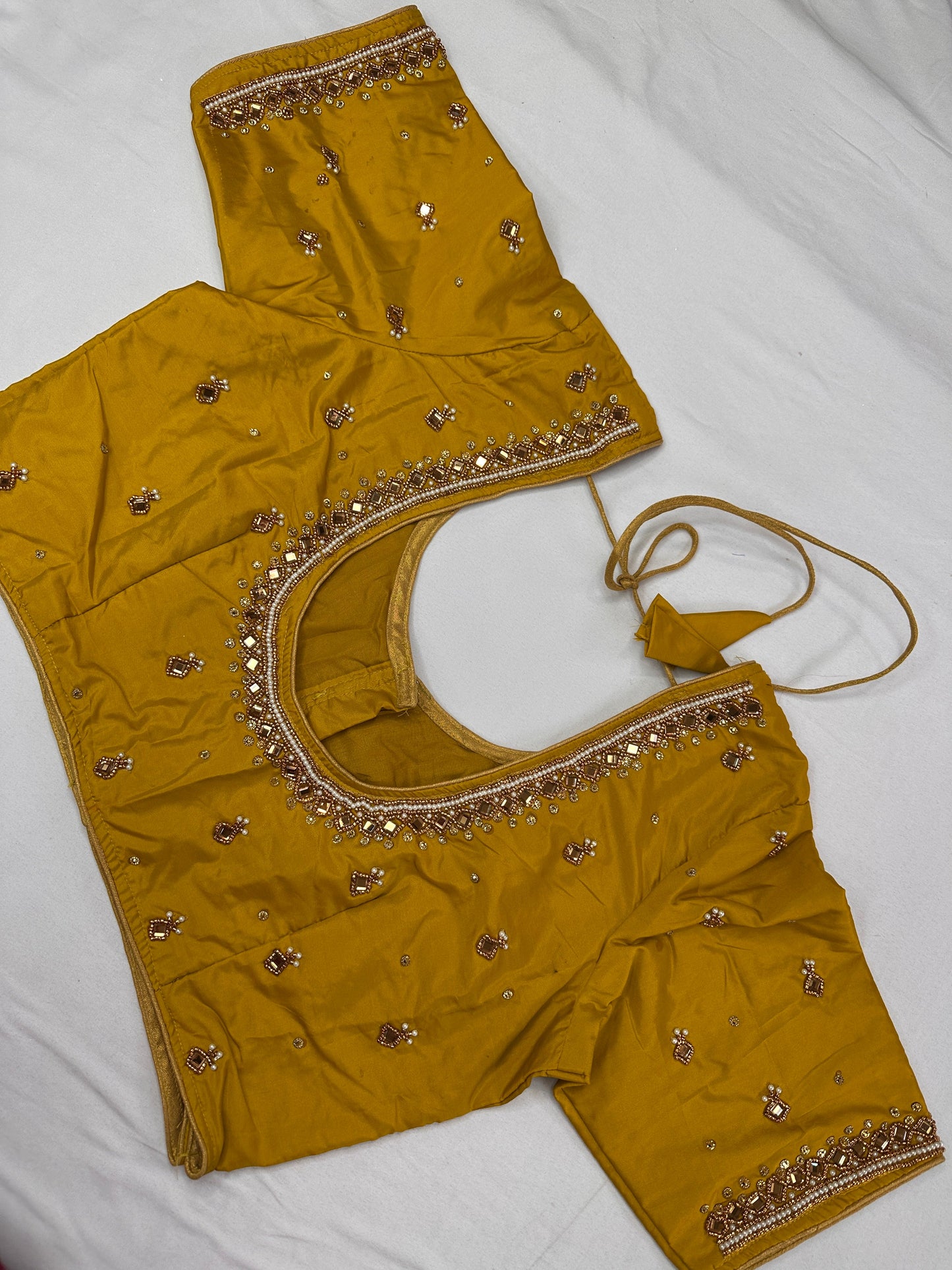 Mehendi Green Maggam Aari Work Blouse