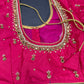 Pink Maggam Aari Work Blouse