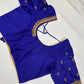 Blue Maggam Aari Work Blouse
