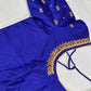 Blue Maggam Aari Work Blouse
