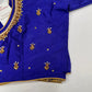 Blue Maggam Aari Work Blouse