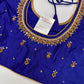 Blue Maggam Aari Work Blouse