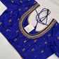 Blue Maggam Aari Work Blouse