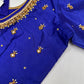 Blue Maggam Aari Work Blouse