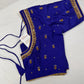 Blue Maggam Aari Work Blouse