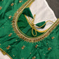 Green Maggam Aari Work Blouse