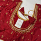 Maroon Red Maggam Aari Work Blouse