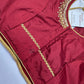 Maroon Red Maggam Aari Work Blouse