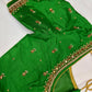Green Maggam Aari Work Blouse