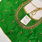 Green Maggam Aari Work Blouse