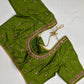Green Maggam Aari Work Blouse