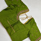 Green Maggam Aari Work Blouse
