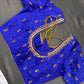 Blue Maggam Aari Work Blouse