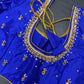 Blue Maggam Aari Work Blouse