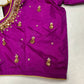 Maggenta Purple Maggam Aari Work Blouse