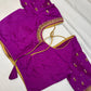 Maggenta Purple Maggam Aari Work Blouse