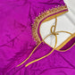 Maggenta Purple Maggam Aari Work Blouse