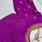 Maggenta Purple Maggam Aari Work Blouse