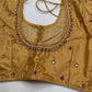 Gold Maggam Aari Work Blouse