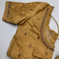 Gold Maggam Aari Work Blouse