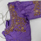 Lavender Purple Pearl Maggam Aari Work Blouse