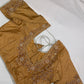 Gold Pearl Maggam Aari Work Blouse