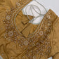 Gold Pearl Maggam Aari Work Blouse