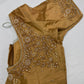 Gold Pearl Maggam Aari Work Blouse