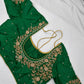 Green Pearl Maggam Aari Work Blouse