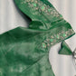 Tissue Silk Green Maggam Pearl Net Blouse