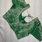 Tissue Silk Green Maggam Pearl Net Blouse
