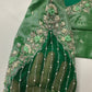 Tissue Silk Green Maggam Pearl Net Blouse
