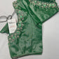 Tissue Silk Green Maggam Pearl Net Blouse