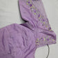 Tissue Silk Lavender Maggam Pearl Net Blouse
