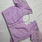 Tissue Silk Lavender Maggam Pearl Net Blouse