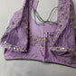 Tissue Silk Lavender Maggam Pearl Net Blouse