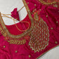 Peacock ZigZag Maggam Aari Blouse